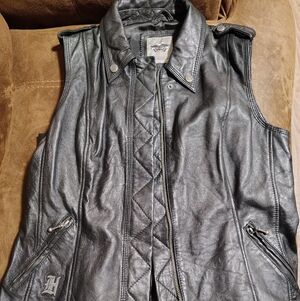 Harley-Davidson Black Leather Vest